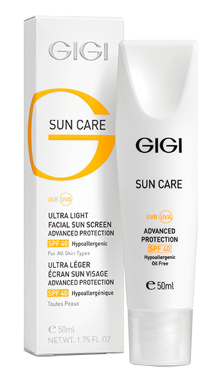 Gigi Sun Care Ultra Light SPF 40 Эмульсия легкая увлажняющая защитная, 50 мл