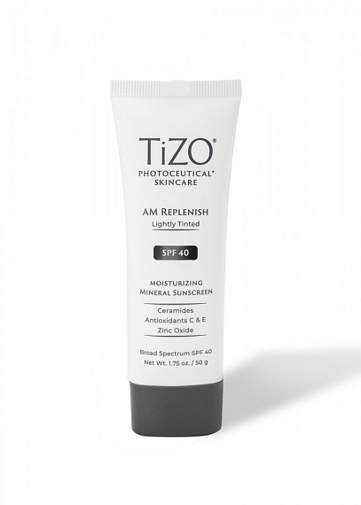 TIZO Photoceutical AM Replenish SPF-40 Lightly Tinted Дневной питательный крем, 50 мл