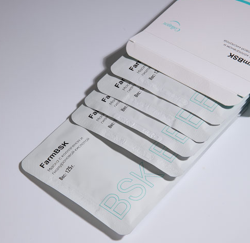 FarmBSK Collagen Premier Repair Mask Маска с коллагеном и гиалуроновой кислотой, 5 шт 