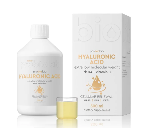  Probiolab Hyaluronic Acid extra low molecular weight Гиалуроновая кислота экстранизкая молекулярная масса, 500 мл