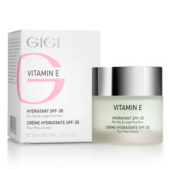 Gigi Vitamin E Hydratant SPF 20 for oily skin Увлажняющий крем для жирной кожи, 50 мл