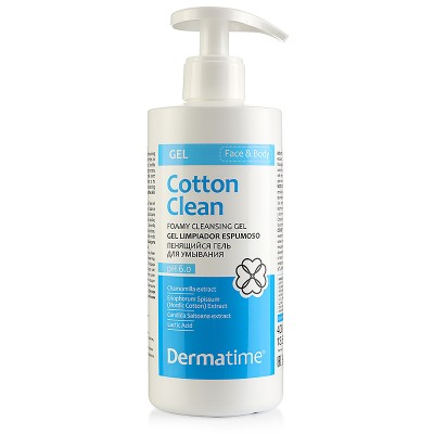 Dermatime Cotton Clean Foamy Cleansing Gel/Home Пенящийся гель для умывания, 400 мл
