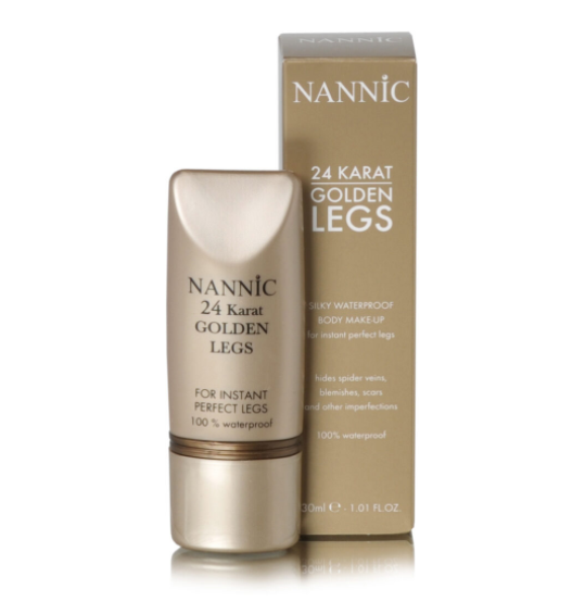 Nannic Golden Legs – natural beige, Тональный крем для тела, оттенок «Натуральный беж»,  30 мл 