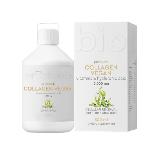  Probiolab Collagen Vegan Vitamins & Hyaluronic Acid Коллаген Веган Витамины и гиалуроновая кислота, 500 мл