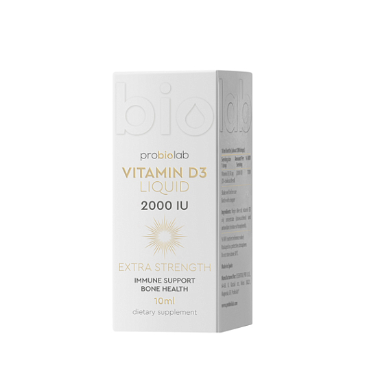  Probiolab Vitamin D3 Liquid Витамин D3 Жидкий 2000 ME, 10 мл