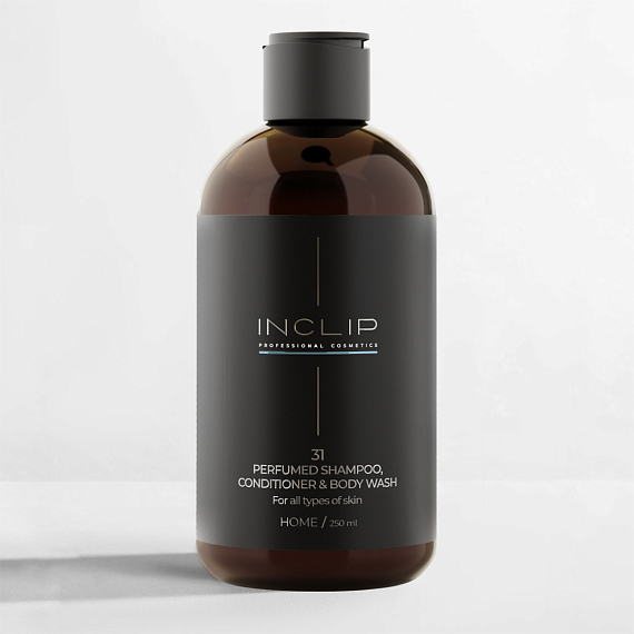INCLIP №31 Парфюмированный шампунь-кондиционер-гель для душа 3 в 1 для всех типов кожи, 250 мл