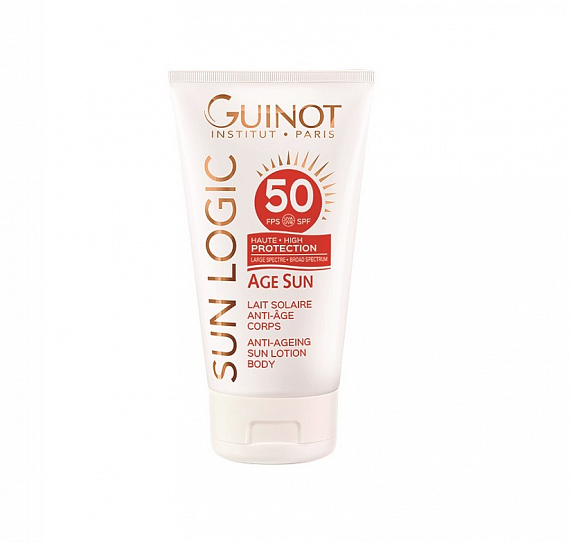 Guinot Age Sun Lait Solaire Anti-Age Corps - SPF 50 - Антивозрастноесолнцезащитное молочко для тела SPF 50, 150 мл