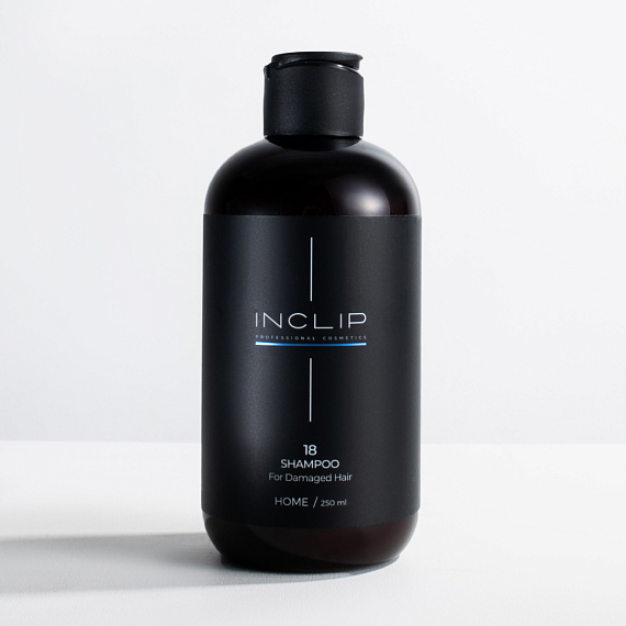 Inclip №18 Шампунь для реконструкции поврежденных волос с кератином, 250 мл