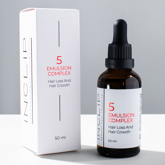 Inclip №5 Кислородная эмульсия против выпадения и для роста волос, 50 мл