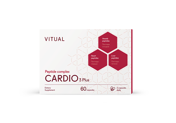 VITUAL Комплекс пептидов CARDIO 3 Plus, 60 таб.