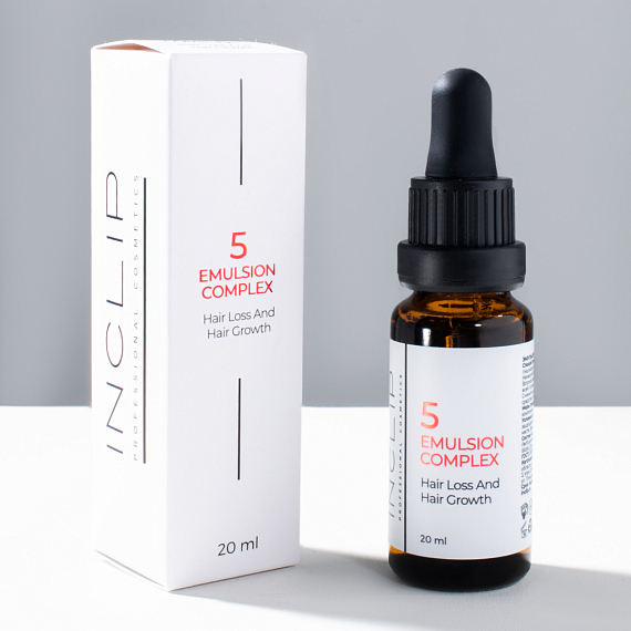 Inclip №5 Кислородная эмульсия против выпадения и для роста волос, 20 мл