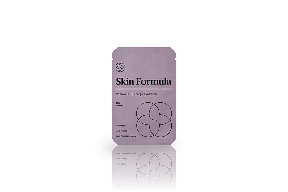 Skin Formula Vitamin C+E Energy Eye Patch Патчи против темных кругов, морщин и дряблости кожи, 2 шт