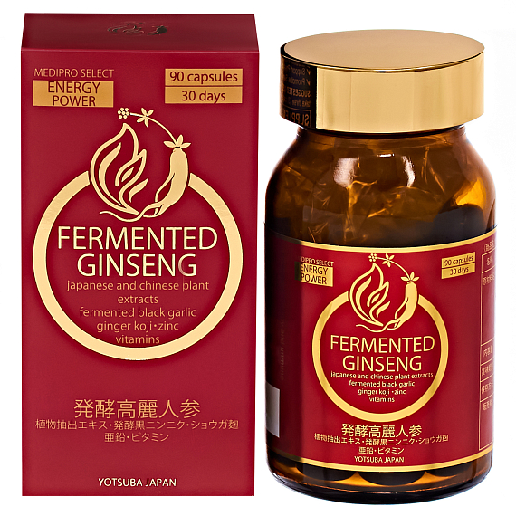 ENHEL Yj fermented ginseng Биологически активная добавка для молодости и энергии с женьшенем, 90 шт/уп