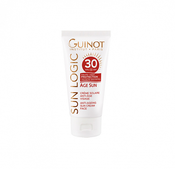 Guinot Age Sun Visage SPF 30 − Антивозрастной крем для лица с высокой степенью защиты SPF 30, 50 мл