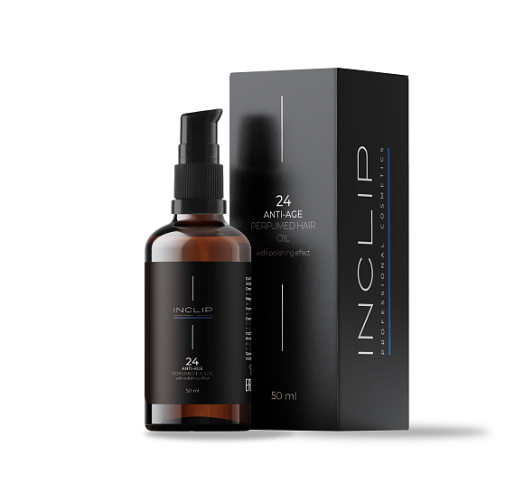 Inclip №24 Парфюмированное масло для волос Anti-Age с полирующим эффектом, 50 мл
