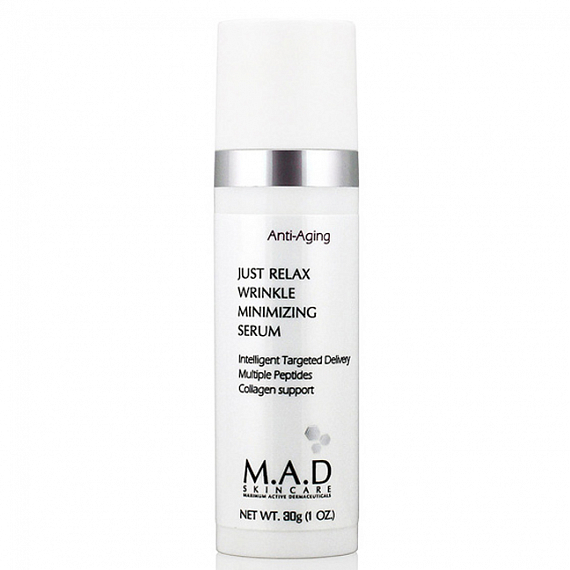 M.a.d Anti-Aging Just Relax Wrinkle Minimizing Serum Сыворотка с ботулоподобным эффектом, 30 г