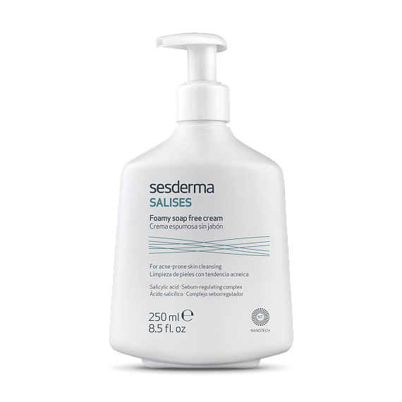 Sesderma Salises Facial/body foamy soap-free cream Крем пенящийся для умывания для лица и тела, 250 мл