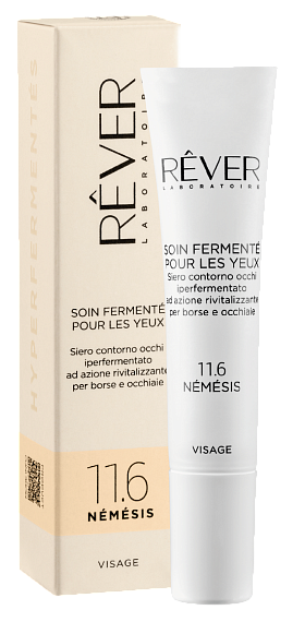 Rever 11.6 SOIN FERMENTÉ POUR LES YEUX Siero contorno occhi iperfermentato ad azione rivitalizzante per borse e occhiaie Сыворотка для контура глаз против отеков и темных кругов, 15 мл