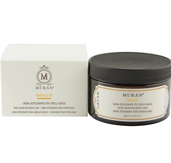 MURAN Detox cream for greasy hair Крем-детокс для жирной кожи головы, 200 мл