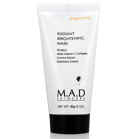 M.a.d Brightening Radiant Brightening Mask Восстанавливающая маска для нормализации тона кожи, 60 г