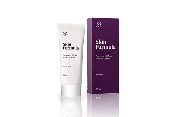 Skin Formula Fermented Oil Free Sunblock Cream SPF50+ PA+++ Cолнцезащитный крем c увлажняющим и успокаивающим действием, 65 гр