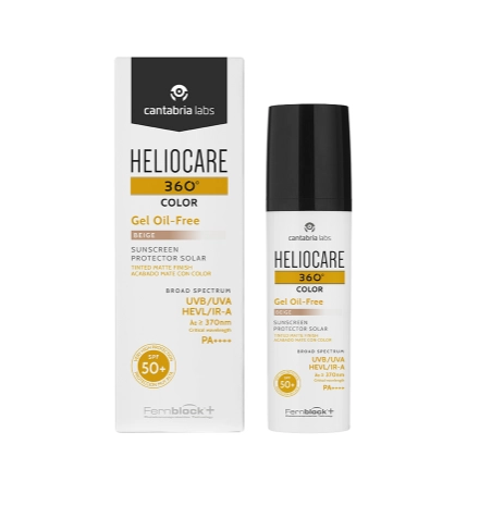 Heliocare 360º Color Gel Oil-Free Beige Sunscreen Spf 50+ – Тональный солнцезащитный гель с Spf 50+ (Бежевый)