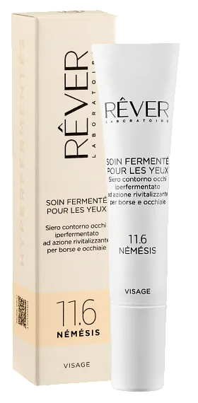 Rever 11.6 SOIN FERMENTÉ POUR LES YEUX Siero contorno occhi iperfermentato ad azione rivitalizzante per borse e occhiaie Сыворотка для контура глаз против отеков и темных кругов, 15 мл