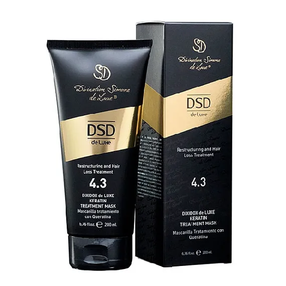 Dsd Dixidox DeLuxe keratin treatment mask № 4.3 Восстанавливающая маска с кератином Диксидокс Де Люкс, 200 мл