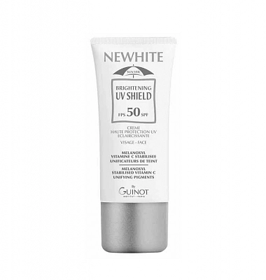 Guinot Creme Newhite UV 50 — Осветляющий тонирующий крем для сияния кожи SPF 50, 30 мл