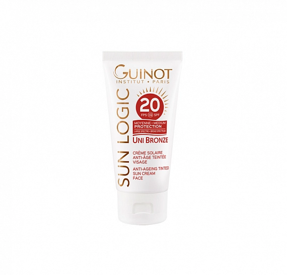 Guinot Uni Bronze SPF 20 − Антивозрастной тонирующий крем для лица со средней степенью защиты SPF 20, 50 мл
