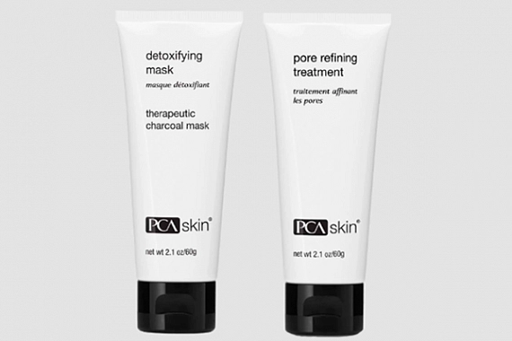 PCA Skin Detoxifying Mask with Pore Refining Treatment Маска-детокс и крем со скрабом для очищения и сужения пор