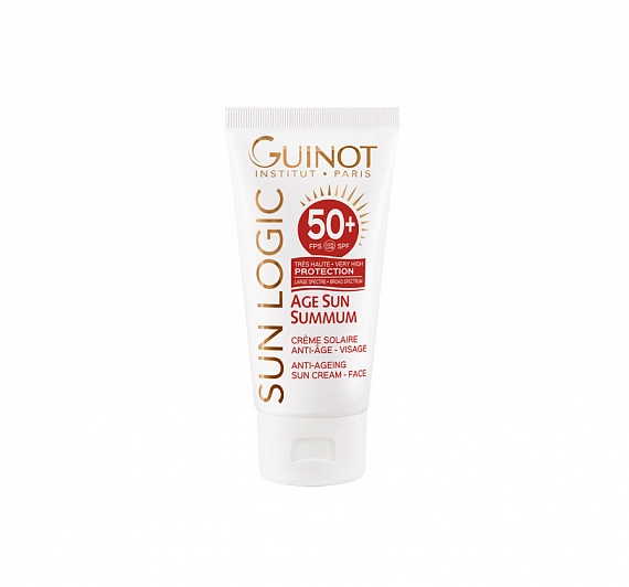 Guinot Age Sun Summum SPF 50+ − Интенсивный омолаживающий крем для лица с очень высокой степенью защиты SPF 50+, 50 мл