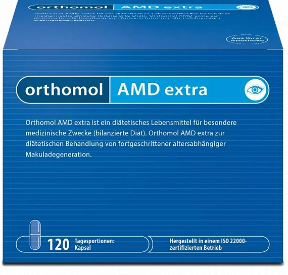 Orthomol AMD Extra Витамины для глаз (капсулы), 120 шт