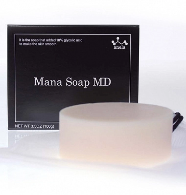 Ghc Placental Cosmetic Anela Mana Soap Md 10% glycolic acid Мыло с гликолевой кислотой 10%, 100 г