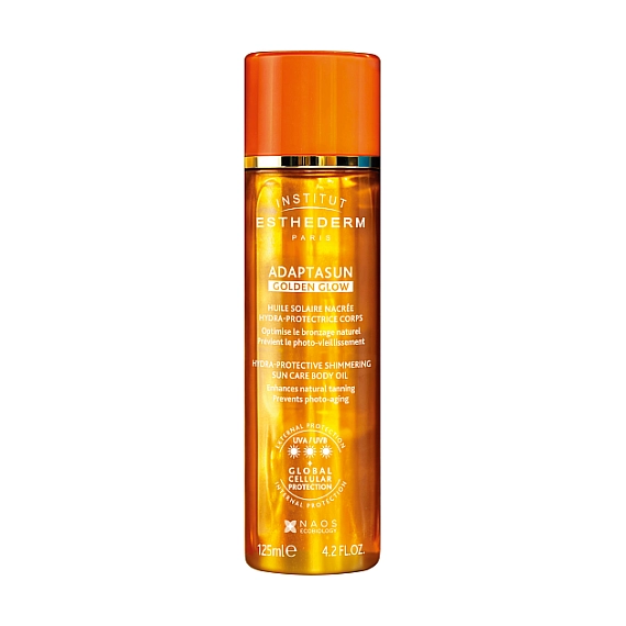 Institut Esthederm Suncare Адаптасан солнцезащитное масло с шиммером GOLDEN GLOW 3*, 125 мл