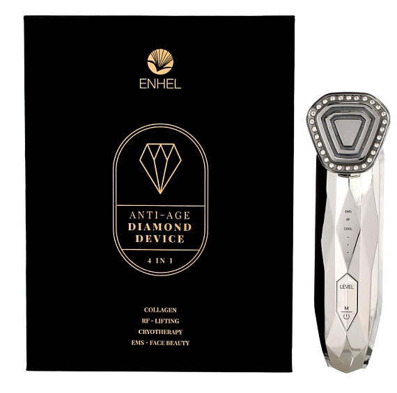 ENHEL Инновационный косметологический аппарат для антивозрастного ухода для лица и зоны декольте, 1 шт