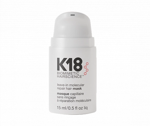 K18 Leave-in molecular repair hair mask Несмываемая маска для молекулярного восстановления волос, 15 мл