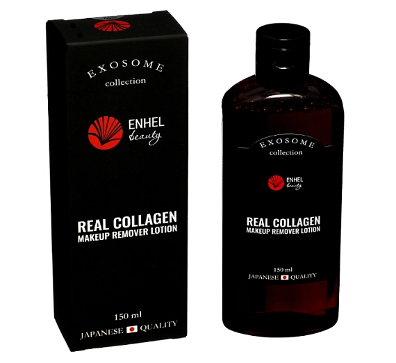Enhel Beauty Real collagen makeup remover lotion Коллагеновый тоник для снятия макияжа, 150 гр