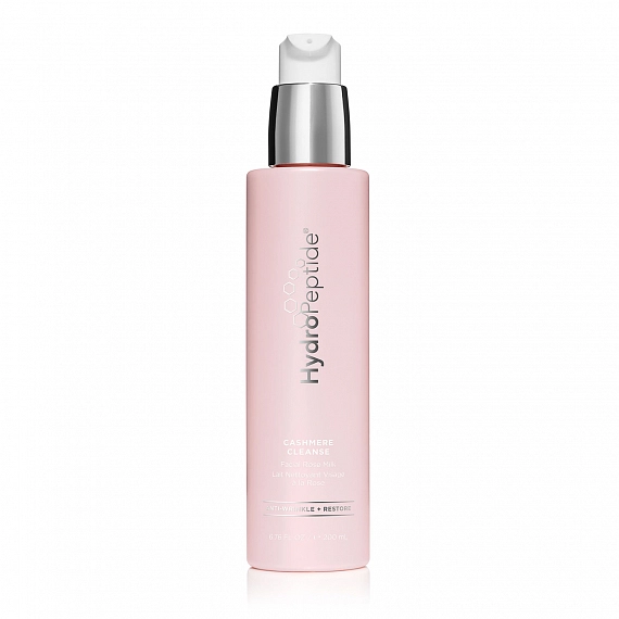 HydroPeptide Cashmere Cleanse Facial Rose Milk Деликатное очищающее молочко на основе розовой воды с пептидным комплексом, 200 мл