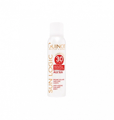 Guinot Age Sun Corps SPF 30 − Антивозрастной спрей для тела с высокой степенью защиты SPF 30, 150 мл