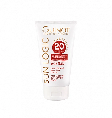 Guinot Age Sun Corps SPF 20 − Антивозрастное молочко для тела со средней степенью защиты SPF 20, 150 мл