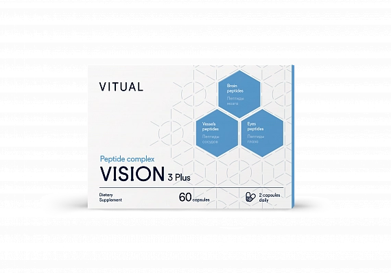 VITUAL Комплекс пептидов VISION 3 Plus, 60 таб.