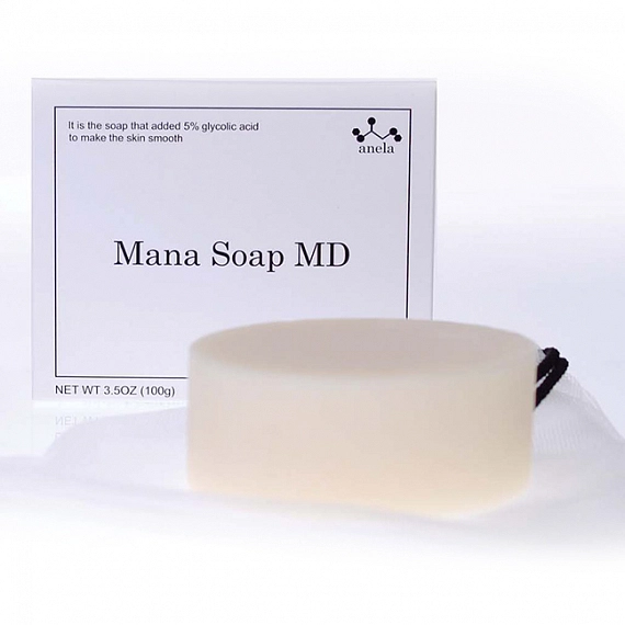 Ghc Placental Cosmetic Anela Mana Soap Md 5% glycolic acid Мыло с гликолевой кислотой 5%, 100 г