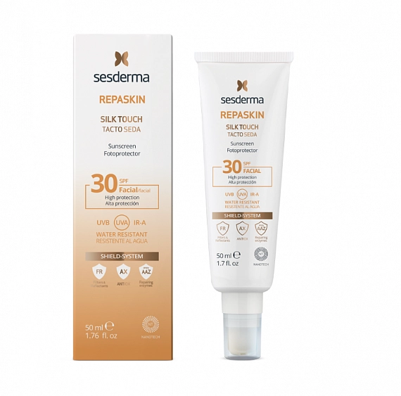 Sesderma Repaskin Silk Touch Facial Sunscreen SPF30 Солнцезащитное средство для лица, 50 мл