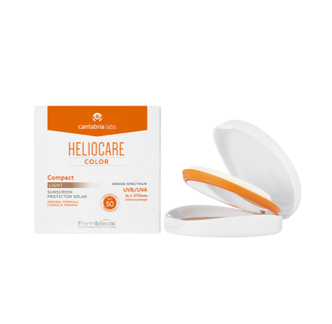 Heliocare Крем-пудра минеральная с SPF 50 для сухой/нормальной кожи (натуральный), 10 г