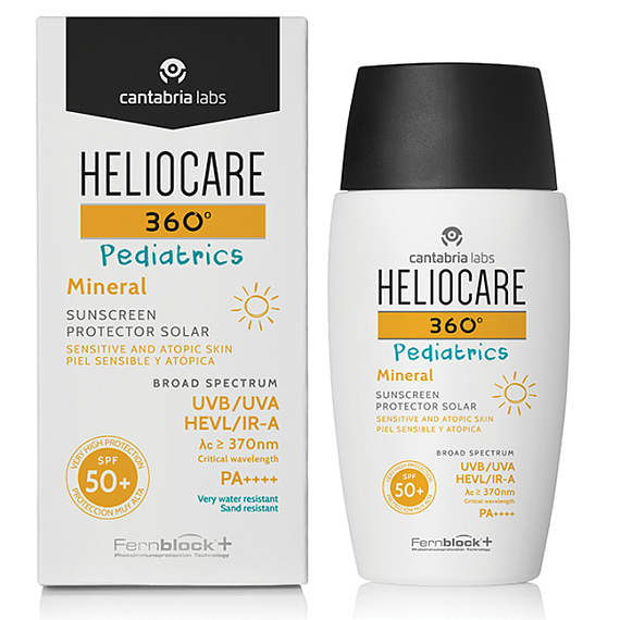 Heliocare 360º Pediatrics Mineral Sunscreen Spf 50+ Cantabria Labs  Минеральный фотопротектор для детей, 50 мл